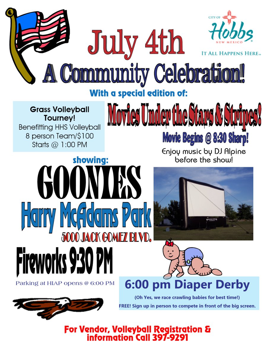 We updated the July 4th flyer to reflect the Grass Volleyball Tournament! Please share! #justRECit