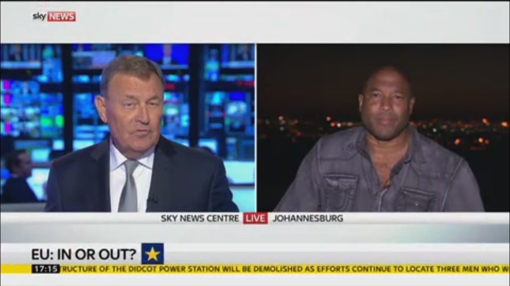 faisalislam's tweet image. John Barnes phones up our Sky colleagues after he gets a text saying  Gove said he was for Leave: "I'm for Remain"