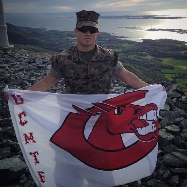 ucm_athletics's tweet photo. Checking in for #teamUCM: USMC Corporal &amp; @UCMTF Sprinter Johnny Good as he conducts operations overseas in Norway. https://t.co/JgJCKCSsz1