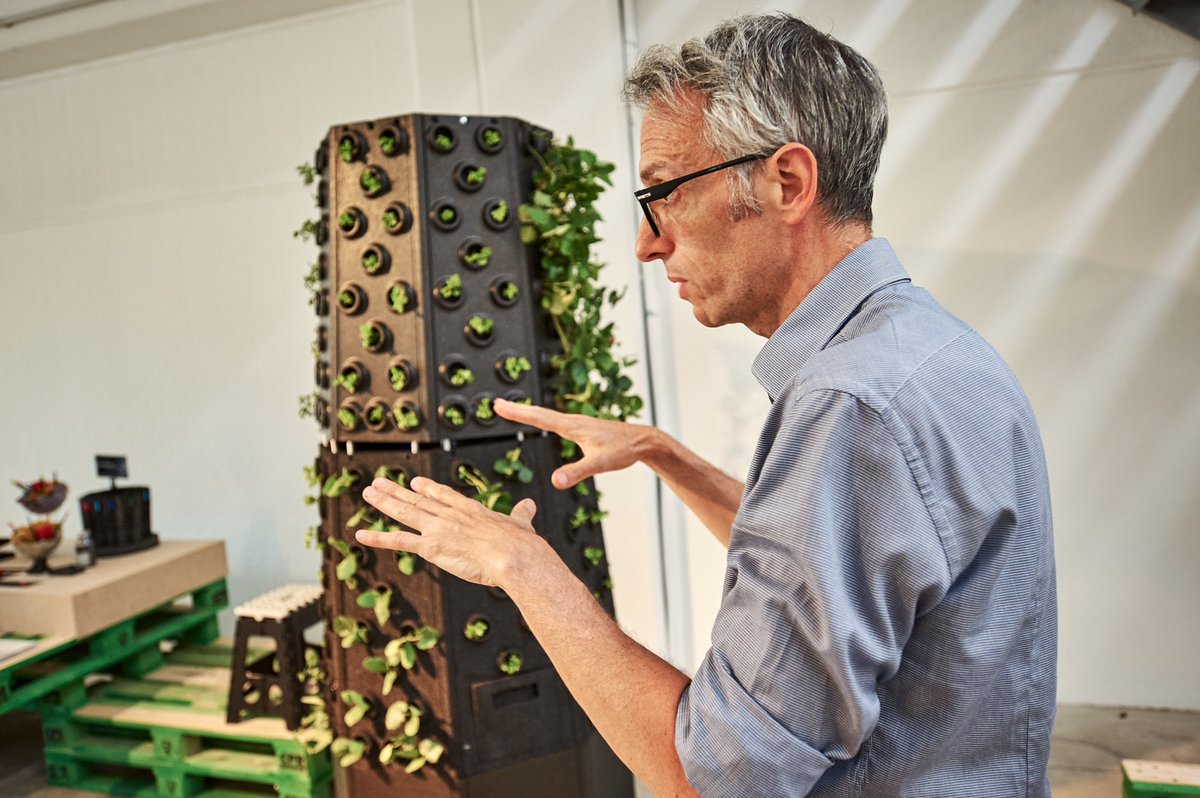 veve_veggies's tweet photo. Talking about #veve!
#ecodesignweek #deltadelpo
#design #verticalfarming #veggies #vegetarian #green #startup https://t.co/2Gc2xYj64r