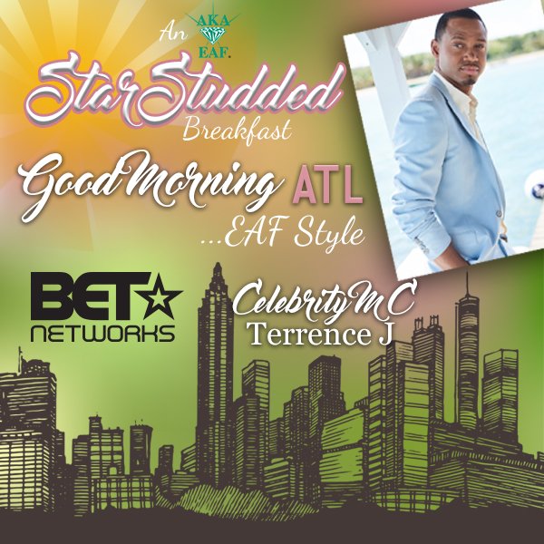 AKAEAF's tweet image. Just announced Celebrity MC @TerrenceJ #EAFBreakfast