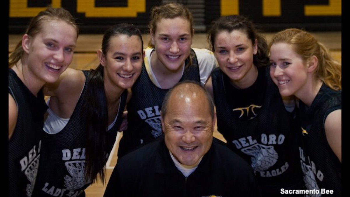 SacBee_JoeD's tweet photo. Sad news: Del Oro girls basketball coach Mike Takayama has died. The very definition of a beloved classy champion https://t.co/7y0y8684NZ
