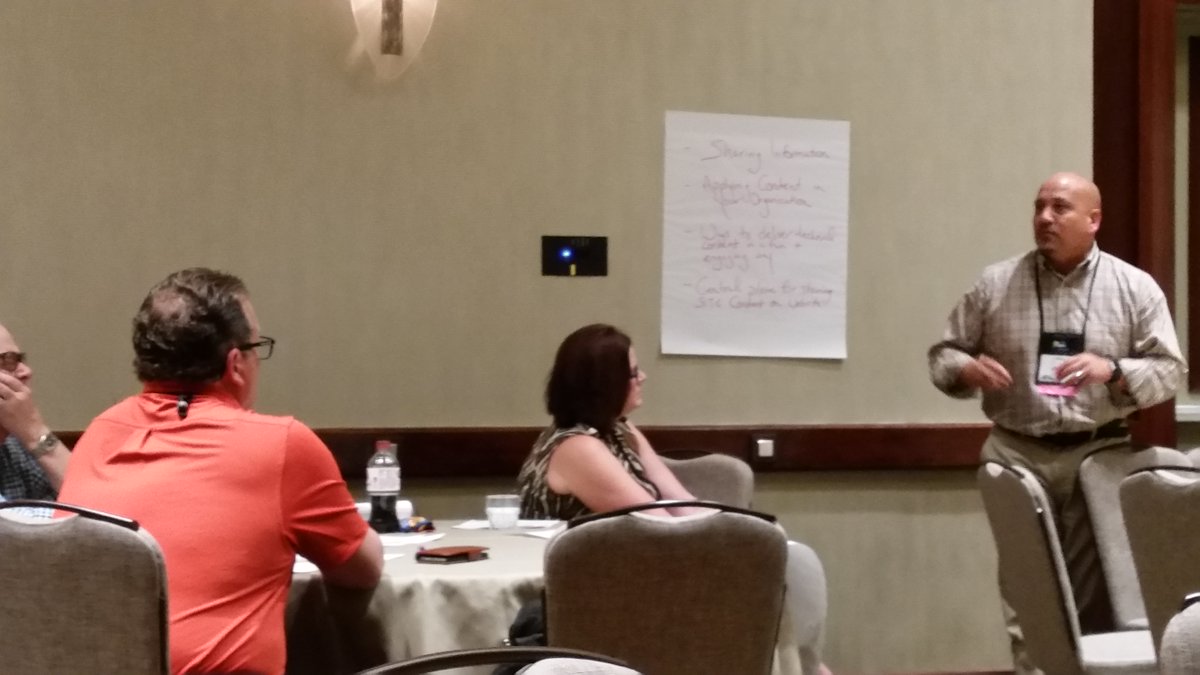 Cook_Mary_Ann's tweet photo. Discovery and idea sharing in Summa Elwell's session at #SITE2016. #CPCU2016 https://t.co/FlYIhfLwLI