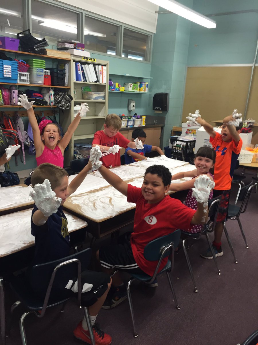 "Cleaning" with shaving cream- but mostly just having fun!
