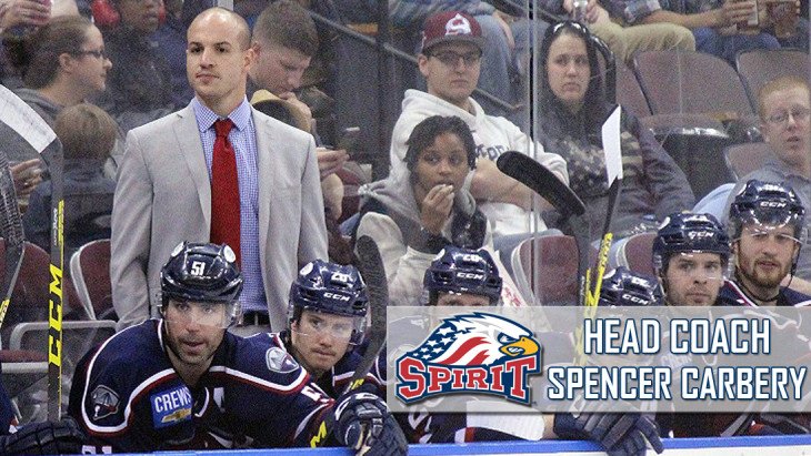 SpiritHockey's tweet photo. Spencer Carbery has been named the 7th Head Coach in Spirit franchise history.

DETAILS: https://t.co/u8eeyQ1KUa https://t.co/myFM3l4Piu