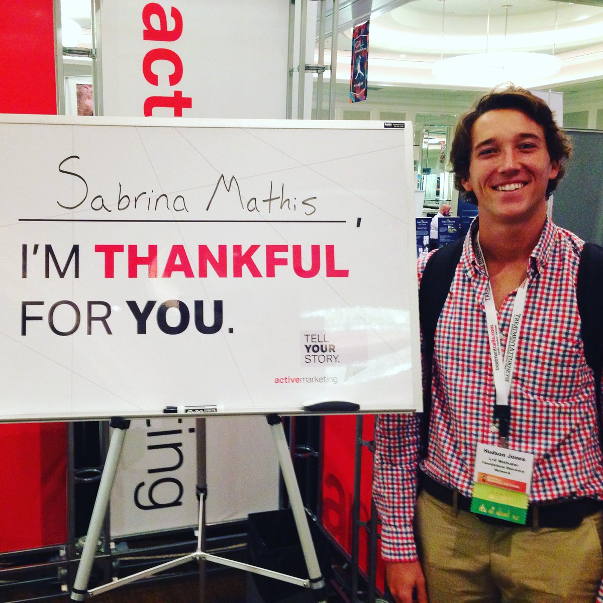 activemktg's tweet photo. Hudson of @LCaccepted is thankful for Sabrina Mathis #IIBH2016 https://t.co/ghSIyCAGu1