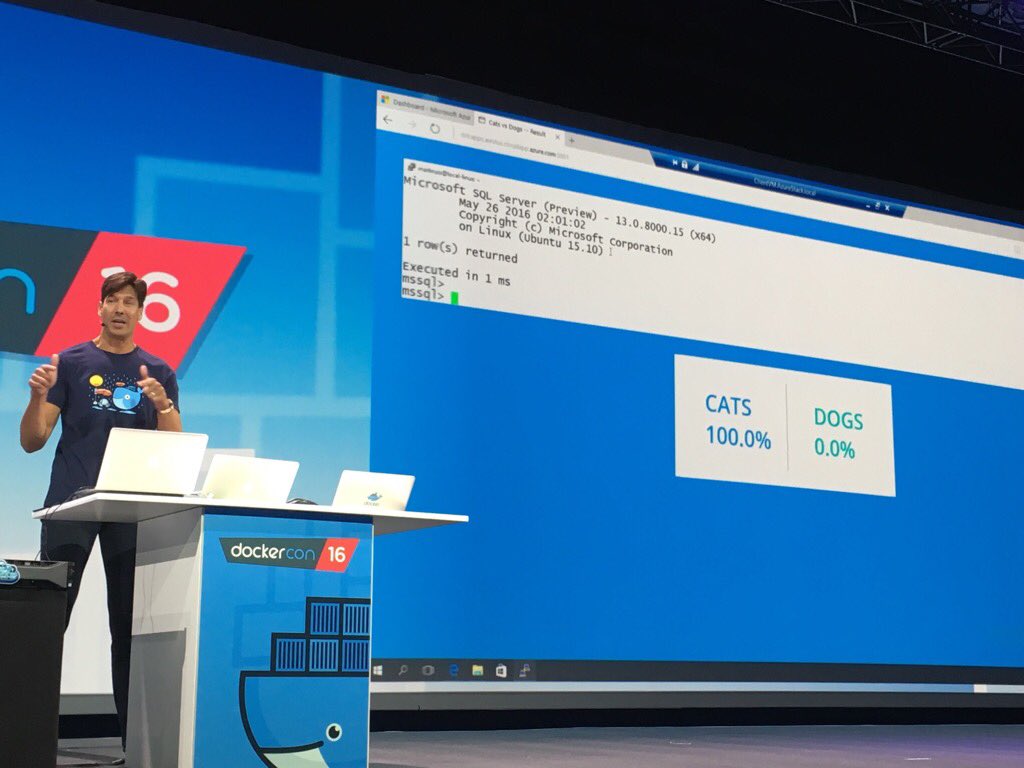 IntTechAU's tweet image. Azure: RT docker: .SQLServer on Linux in #container on #swarm cluster across Azure Cloud +on-prem w/ docker #datac…
