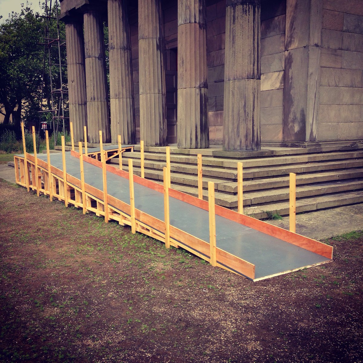 GDKfineart's tweet photo. Not just making plinths/vitrines/installing art for @Biennial but also making buildings accessible! #buildingaramp https://t.co/0M1EA3aAZE