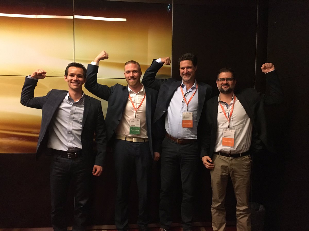 fredrikahlen's tweet photo. Heading home from MagentoLive UK 2016. The management at Magento surely knows how to do a #singlebiceps https://t.co/XG39rlrotr