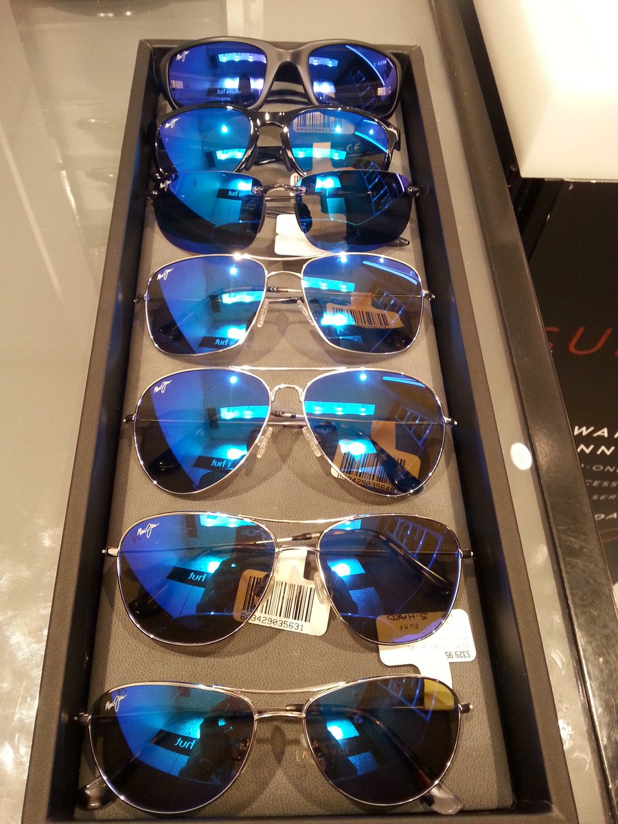 sgh7063's tweet photo. Loving the new selection of #mauiblue lenses from @OfficialMauiJim ! #HelloSummer #ShadesOfYou #polarized @lvmatt 😍😎 https://t.co/vEa0GibQ1t