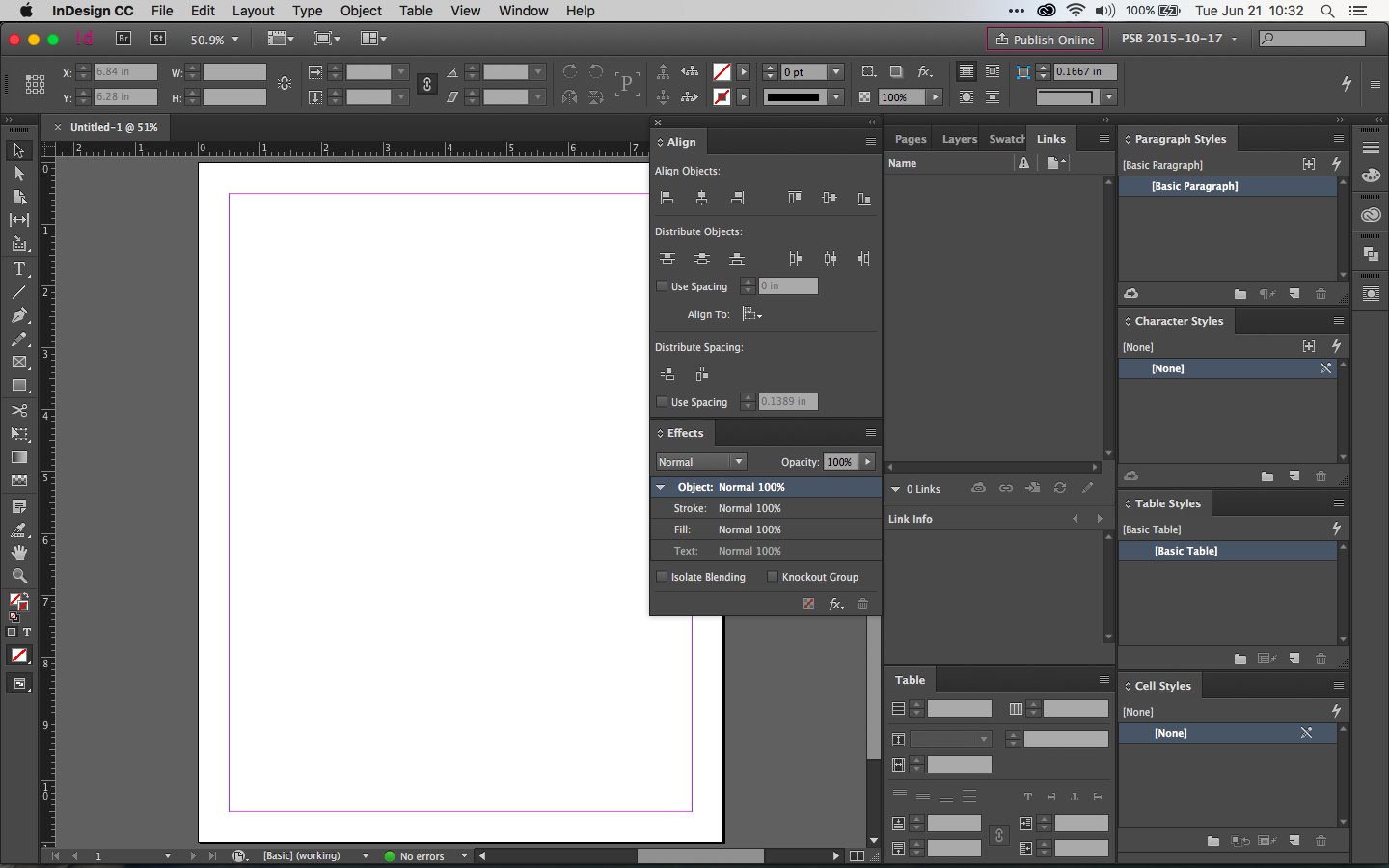 Adobe INDESIGN Интерфейс
