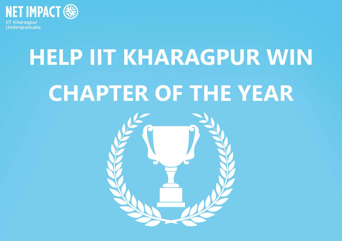 NetImpactIITKGP's tweet photo. Help IIT Kharagpur win Net Impact's International Chapter of the Year award. Vote here: 
https://t.co/6riGPoek9c https://t.co/OFpsqNhURK