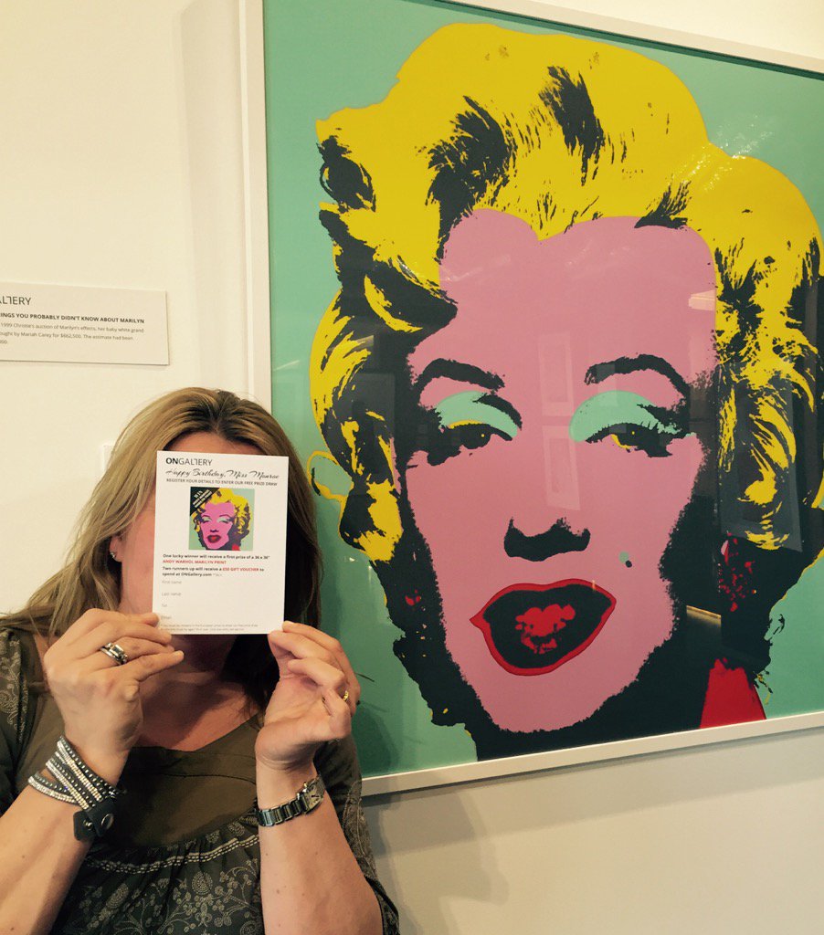 DinahBeckett's tweet photo. Thank you @ongalleryart fabulous #happybirthdaymissmonroe #interiordesignersclub with @ClaraBeeLondon https://t.co/KOsgoLTVZv