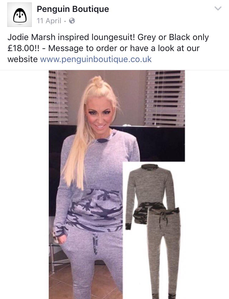 PenguinBout's tweet photo. Now £16.00 pound online for a limited time only! #loungesuit #camo #jodiemarsh https://t.co/otqk3JT7Pn