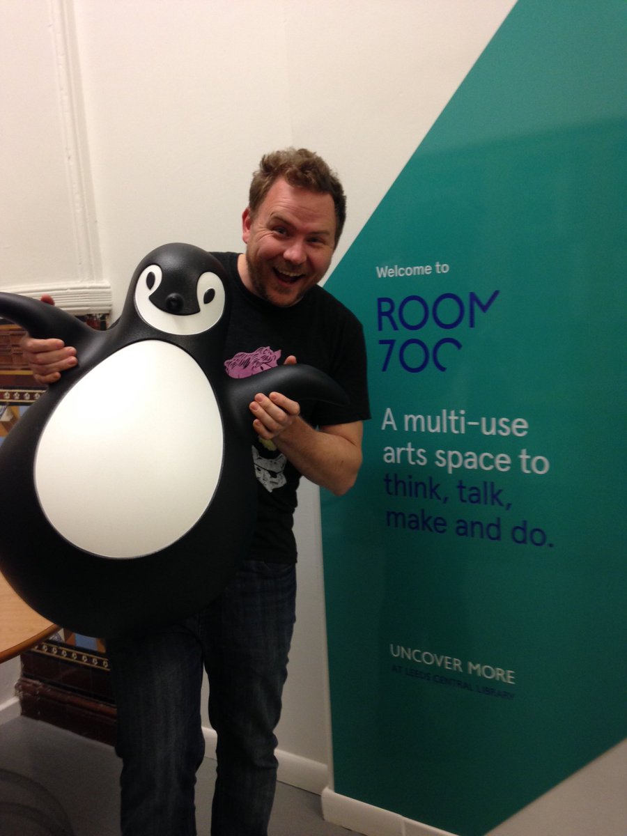 leedslibraries's tweet photo. Pingy is really enjoying @montygristo's performance at Central library this evening! #pingyontour https://t.co/oa5xohYOvU