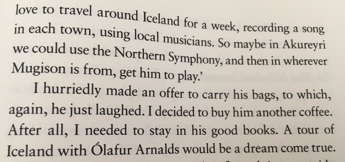 Just checked the book. @OlafurArnalds didn't promise I could go with him on #islandsongs. Damn it! https://t.co/wzqzIQlydY