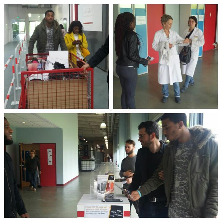 E2C95's tweet photo. Merci @ClarinsFR Cergy Pontoise et l'ensemble du personnel pour collecte vêtements au sein de votre établissement https://t.co/l0havCJaGk
