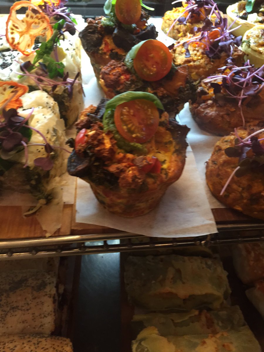 Voodoo cafe savoury muffin selection very good only thing all the staff where Brits accents from all over UK