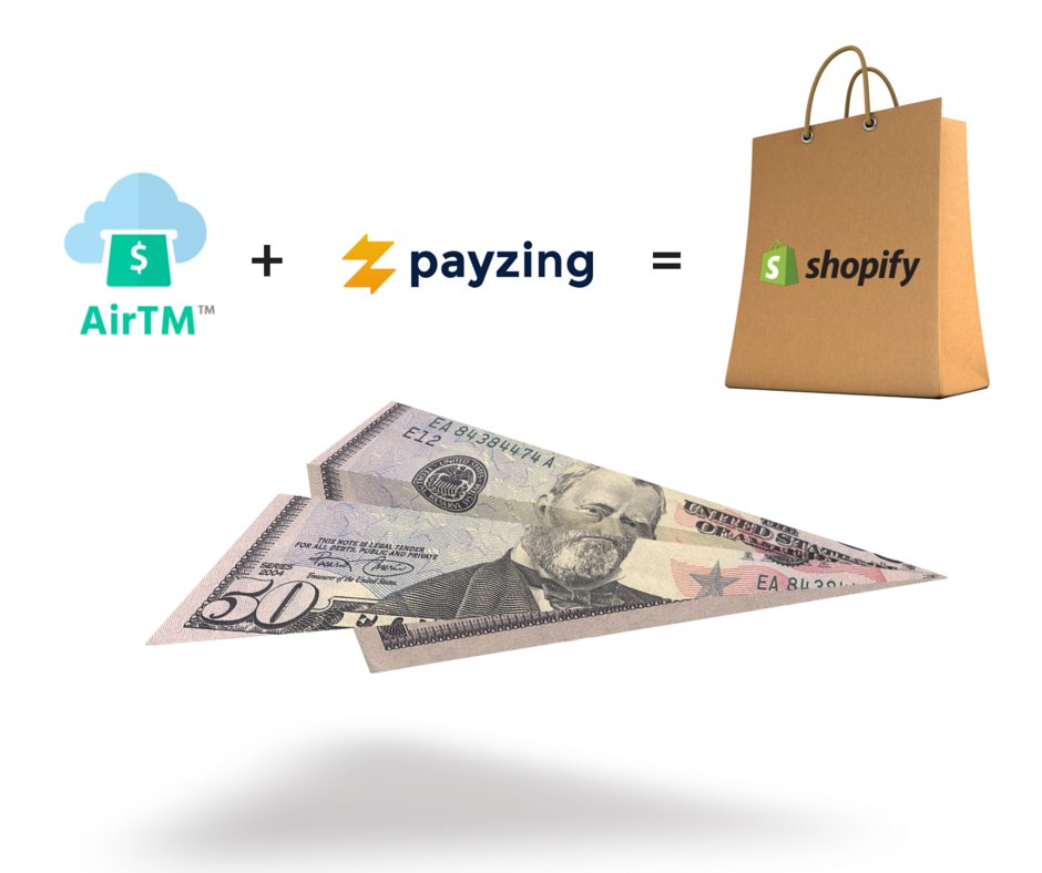 Payzing's tweet photo. We’re excited to be working with @theairtm @UpholdInc to enable easy online payments for online @Shopify vendors! https://t.co/5PhW6a9kIi