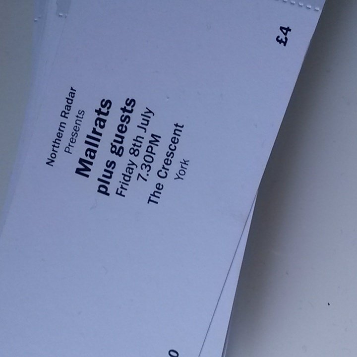 Yo, 8th July, <a href="/mallrats_band/">The MallRats</a>, <a href="/TheCrescentYork/">TheCrescentYork</a>, we have tix