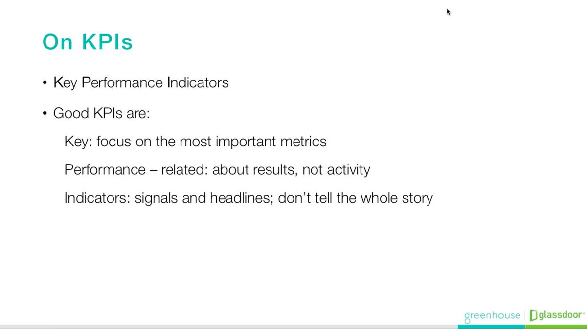 ValueIntoWords's tweet image. RT @GDforEmployers: It&apos;s important to know what a KPI is and what it is not #GDChat @Greenhouse