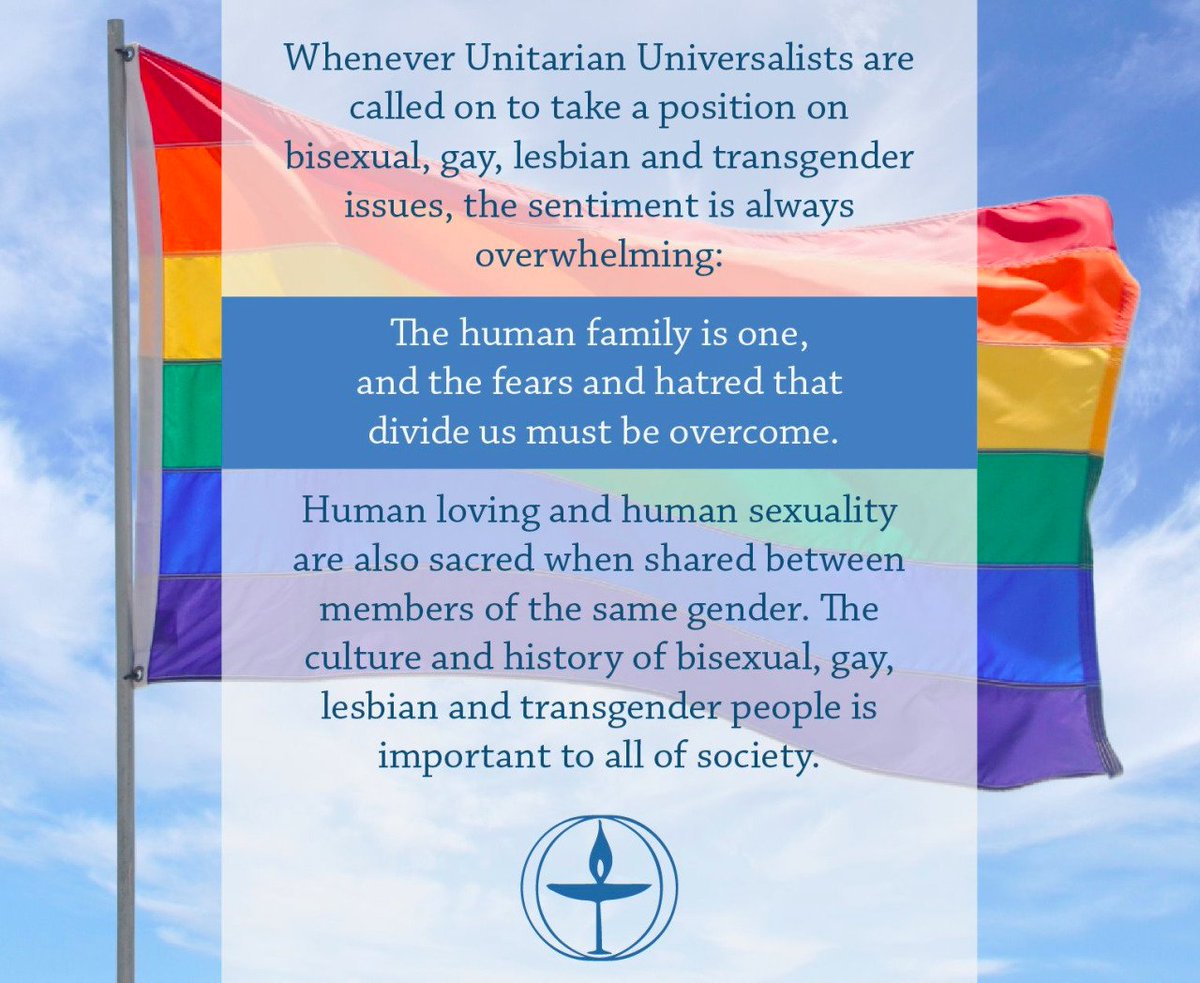 IthacaUUs's tweet photo. We are here for you and you and you and you and you. We affirm your dignity and worth. #UU #FUSIT https://t.co/tgspDkc4AP
