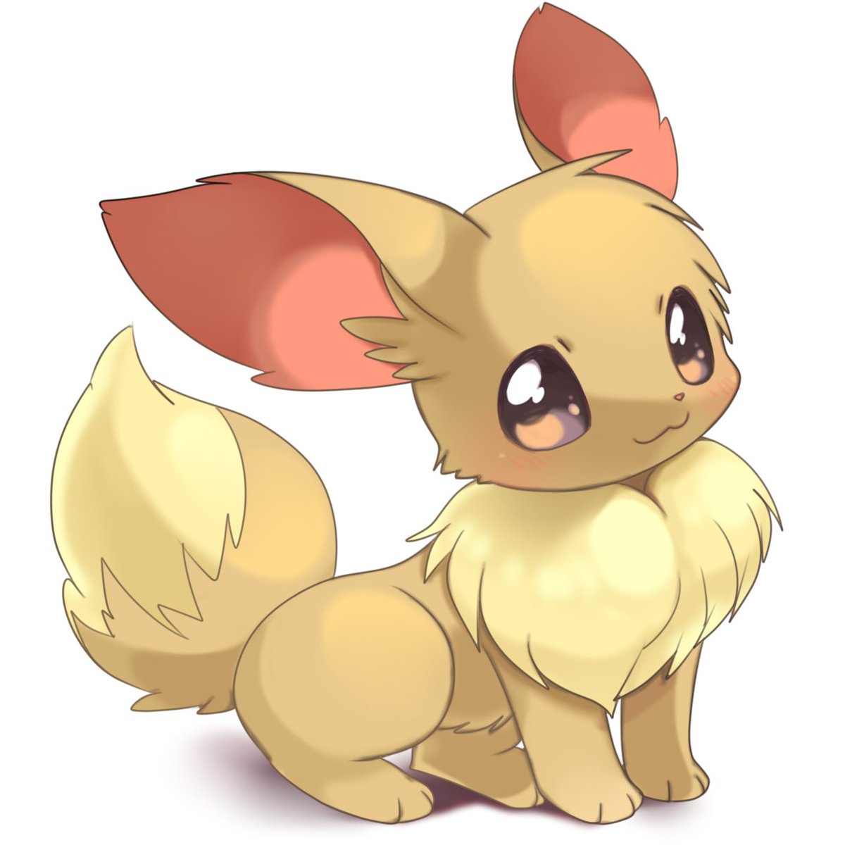 Eevee was sitting near a lake yawning slightly #OpenRp