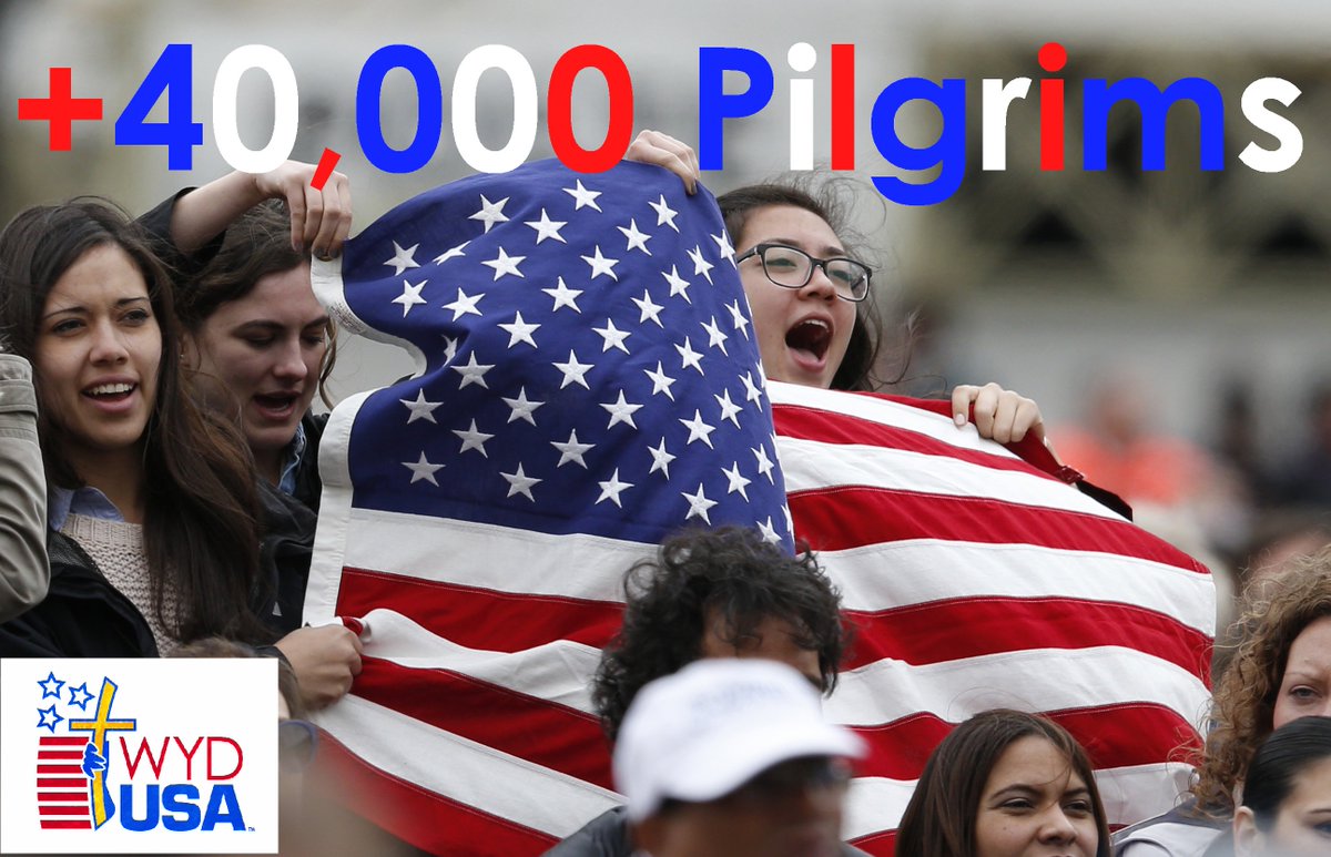 WYDUSA's tweet photo. Breaking: There are OVER 40,000 #WYDUSA Pilgrims signed up for #Krakow2016! #USA https://t.co/1jeIMPptVS