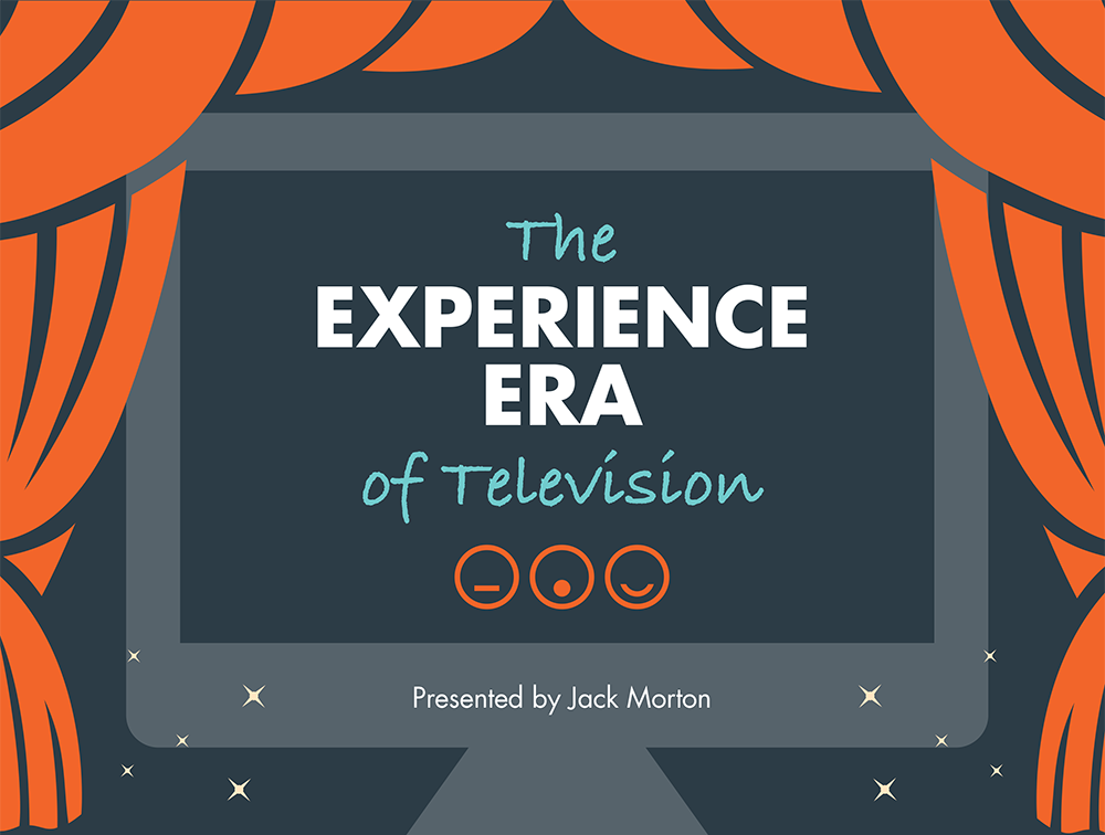 jackmorton's tweet photo. The future of television is experience: https://t.co/M9GDoKrB2F #JackPOV https://t.co/VRd1cqLeqM