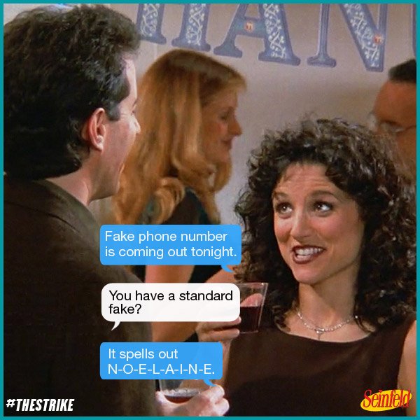 "Fake phone number is coming out tonight." #Seinfeld https://t.co/Pb27D6qrvr
