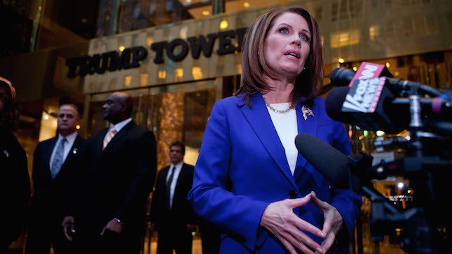 thehill's tweet photo. JUST IN: Michele Bachmann to advise Trump on Evangelical issues https://t.co/foKrRjOp23 https://t.co/cK8NesnxKd