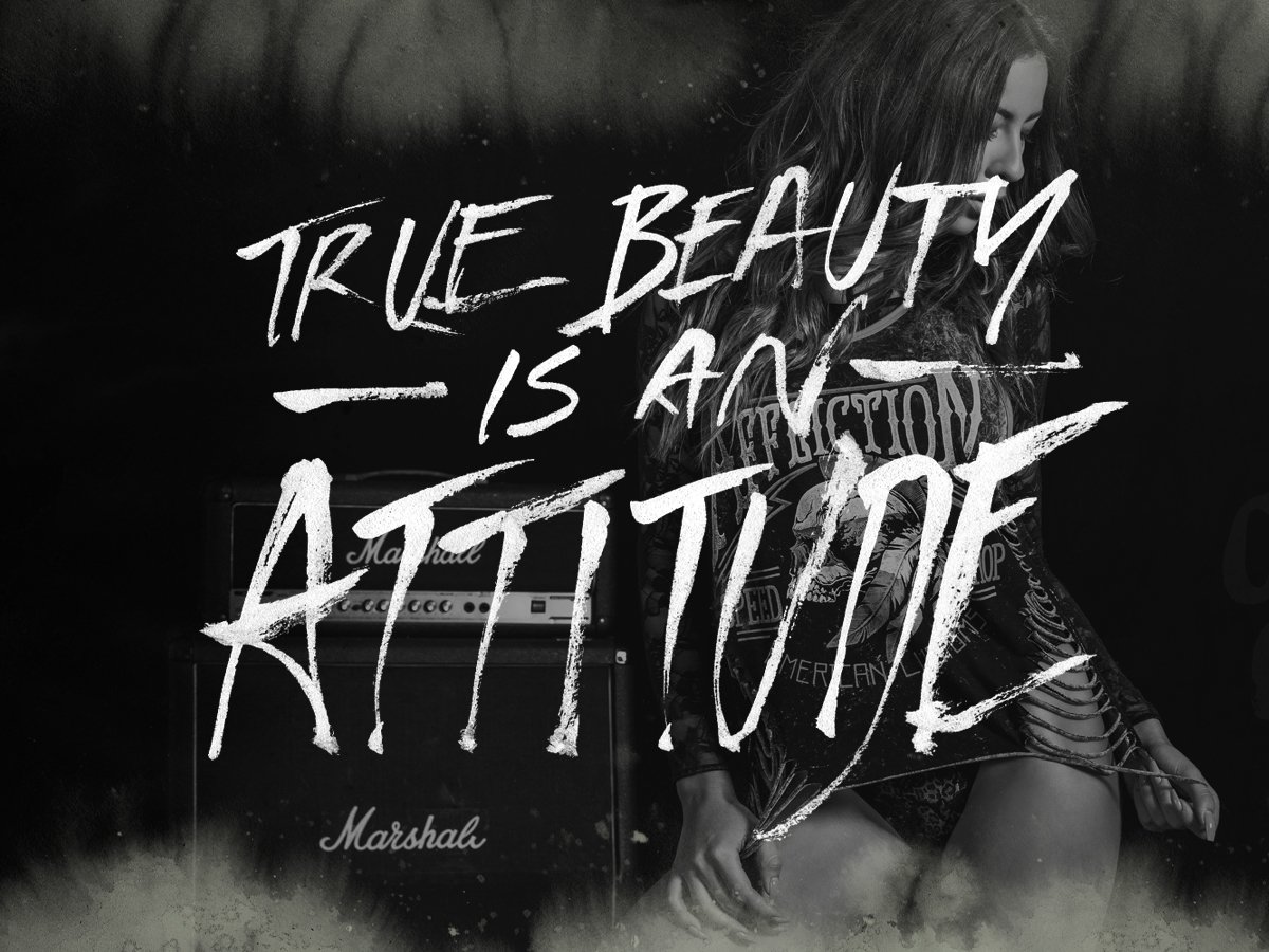 Affliction's tweet photo. True Beauty is an Attitude #Affliction #LiveFast #LiveFree #lifestyle #mood #social #AmericanCustom #speedshop https://t.co/a0uEbDsYI1