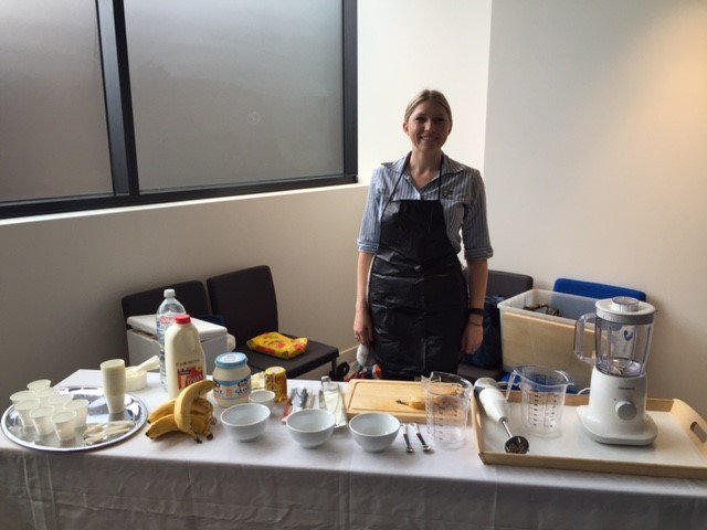 FordHealth's tweet photo. Healthy Smoothie Station and blood pressure checks for the @QLDDET regional health and safety team this morning https://t.co/eQlE9aCcLI
