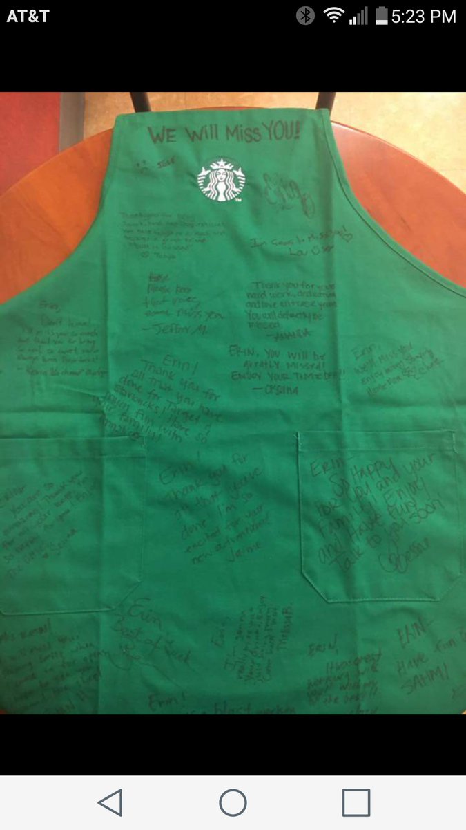 When you have to say goodbye do it in barista style. I'll miss you Erin. #barista #target #itsnotgoodbye
