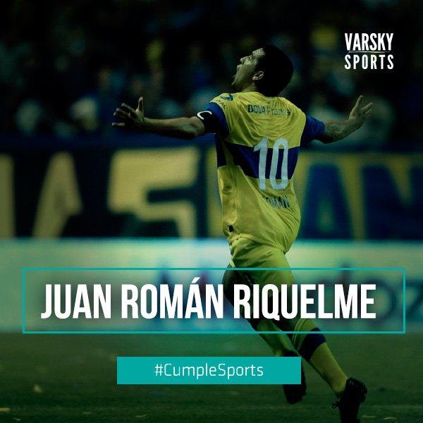 VSportsTM's tweet photo. Si existiera la mitología futbolera, sería el Dios de la Sabiduría. #CumpleSports Juan Román Riquelme. MEGACRACK! https://t.co/JXbXZ0s2Ac