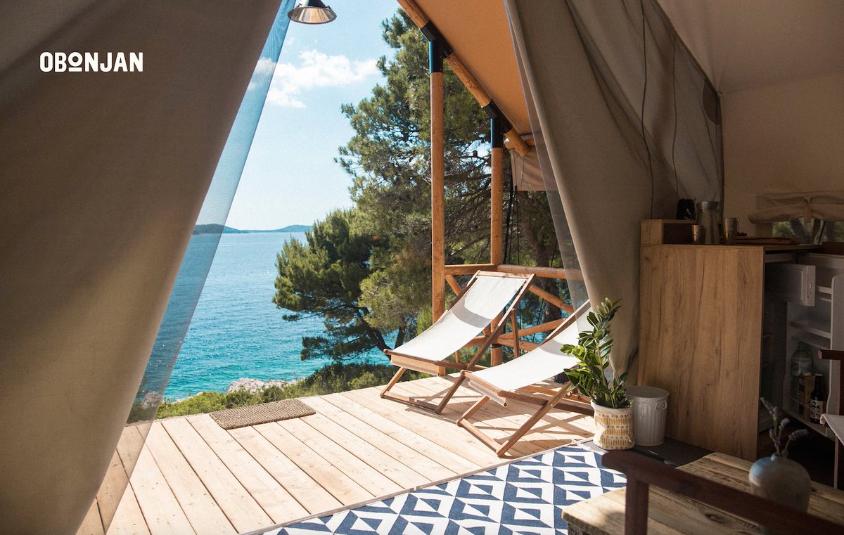 JAL_Guide's tweet image. Can't wait to escape the rain for this beautiful view... @obonjan obonjan-island.com #summer #beach #glamping