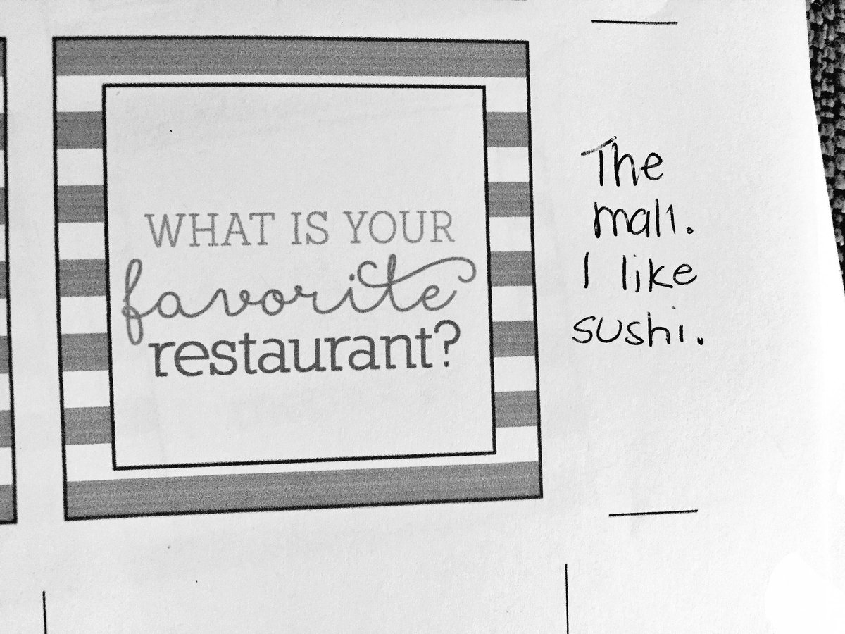 davenelson37's tweet photo. Pretty proud to see this as one of my 5 year old daughter's answers.
#FlagshipCommons https://t.co/Weo0WptioP