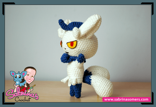 SabrinasCrochet's tweet photo. New pattern available: Meowstic! #pokemon #amigurumi #crochet https://t.co/Yj1p5nhkAf https://t.co/fvYFa43dle
