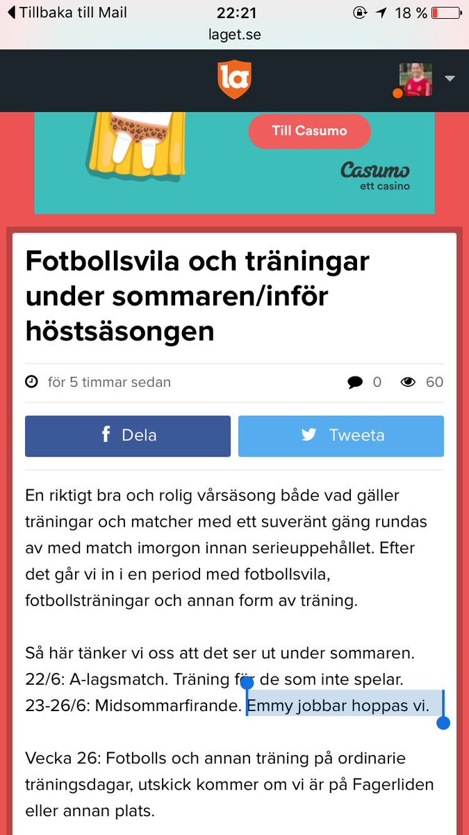 emmysandstrom's tweet photo. När tränarna tycker man festar för mycket 🙄💃🏽 https://t.co/Bmxf47TyjL