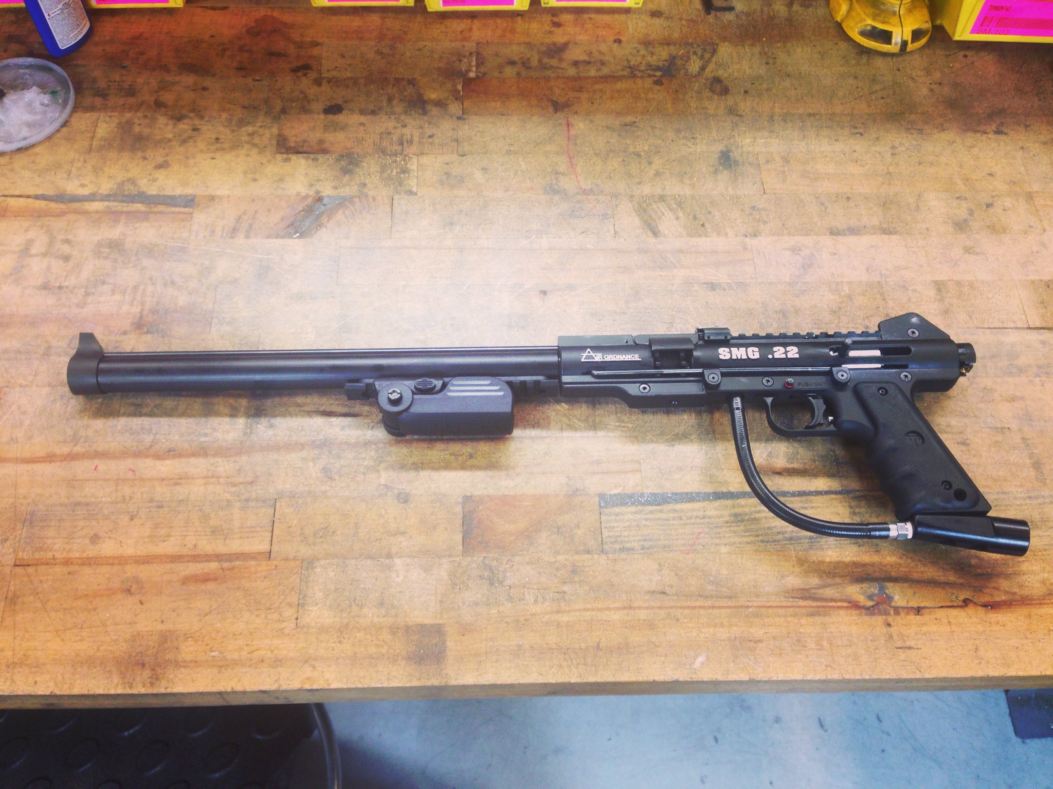 Belt Fed .22 Machine Gun 7 Air Ordnance LLC. on Twitter "SMG .22 fully automatic belt fed pellet