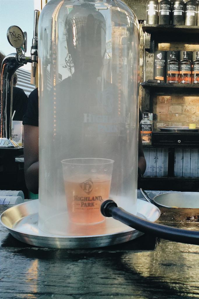 Beautiful evening at the #HighlandPark midsummer social on #dalstonrooftopbar  - smoked old fashions stole the show!