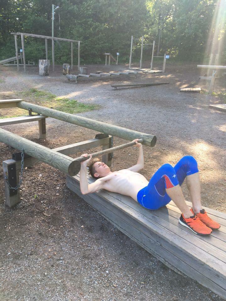 Deep in Stockholm skög assembling the marginal gains post Jukola Helsinki party boat, now in Halden for O festivalen