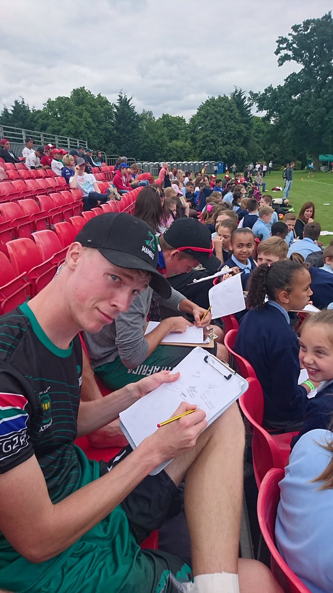 Mambas stars Peter Jessop and <a href="/JustGrahamG/">Graham Gerhart</a> sign autographs for their groupies