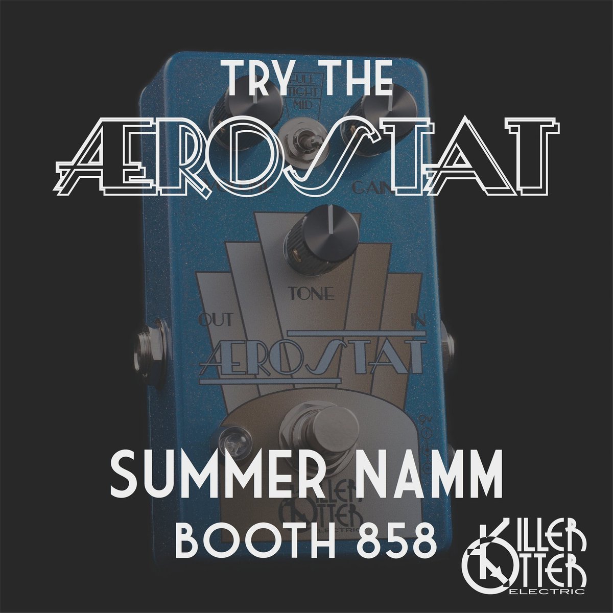 If you're at Summer NAMM this weekend, make sure to stop by booth 858 to give the Aerostat a try! #namm #summernamm
