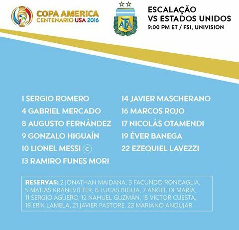CopaAmerica16c's tweet photo. Asi sale Argentina #Copa100 https://t.co/aueOamHwVN