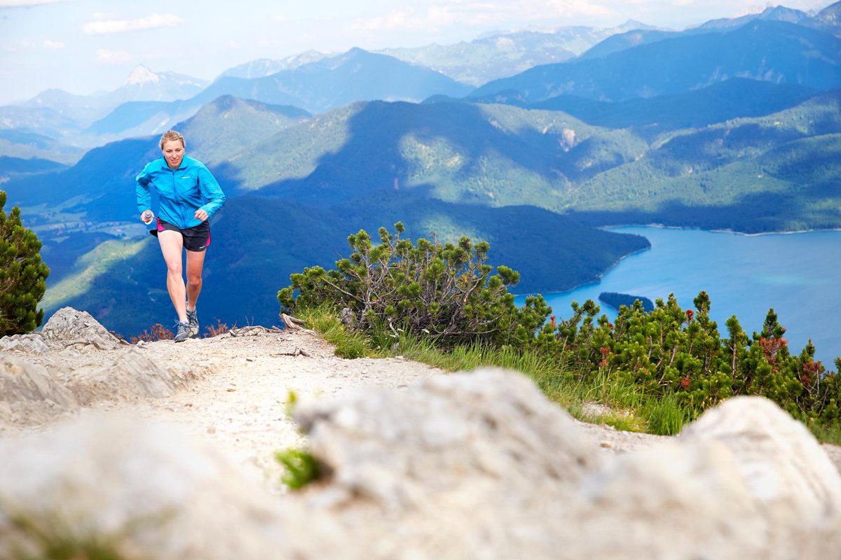 patagonia's tweet image. This is why we run; uphill battles for incredible views. Right? Photo: Lars Schneider