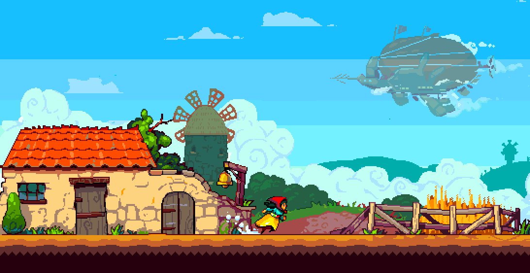 NateKling's tweet photo. Mockup for a game I want to make sometime in the fuuutttuuurree! (programmed on a hoverboard) #pixelart #gamedev https://t.co/r09SJS7NA9