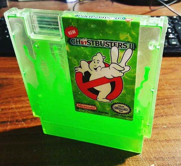 Lord_Arse's tweet photo. He slimed me! #Ghostbusters #NES https://t.co/guZlOV85nw