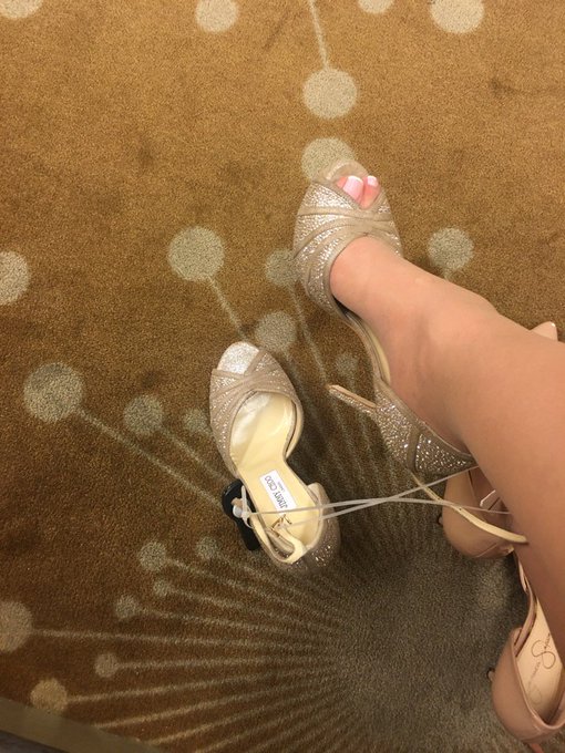 RT buy me these..& u can take me shoe shopping... #jimmychoo #love #nylonfeet all day everyday. In NYC
