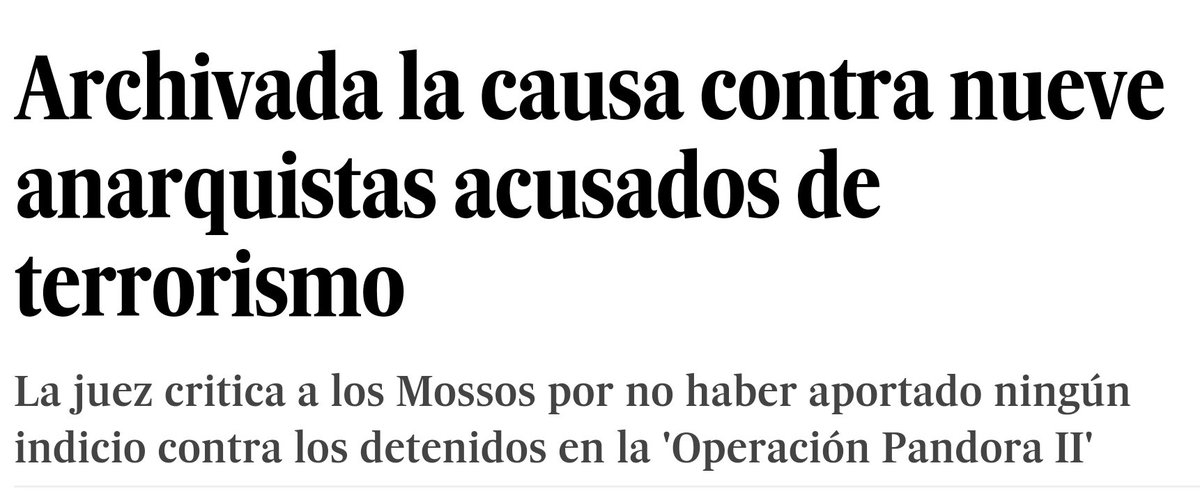 Para que yo me entere: Esto de Fernández Díaz es como lo que hacen los Mossos de la Gene con las anarquistas, ¿no?